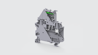 Fully enclosed terminals with integrated end plates
