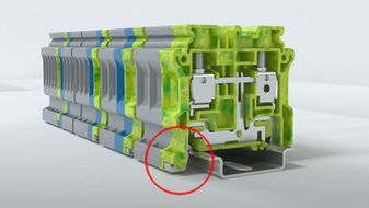 Holds firmly & securely with stable grip on DIN Rails