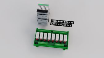 Save 67% panel space as compared to traditional relay boards